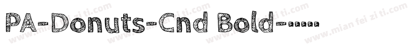 PA-Donuts-Cnd Bold字体转换